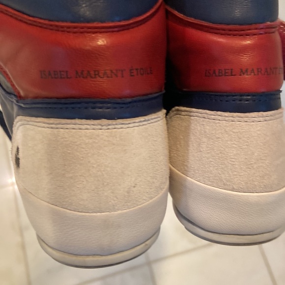 Isabel Marant Etoile leather high top sneakers - Picture 9 of 10
